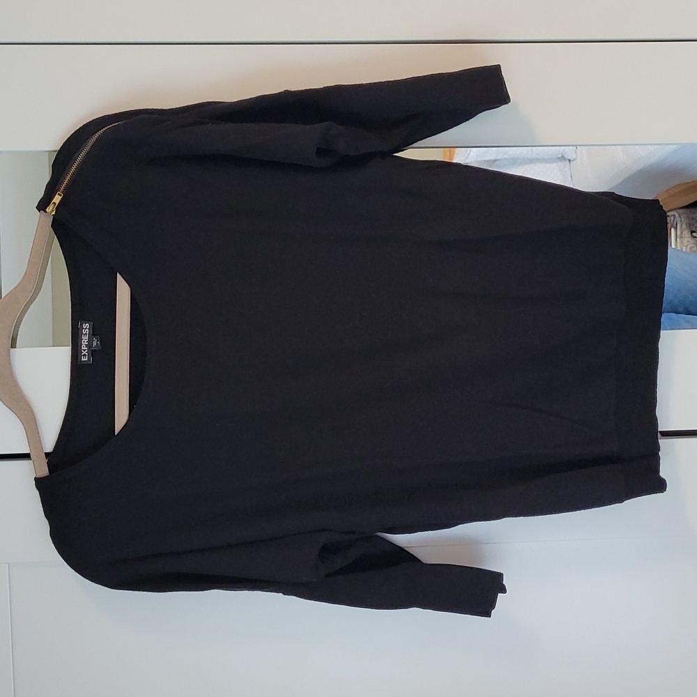 🔶️5 for $30🔶️ Express Dolman Cold Shoulder Zipper Sleeve Sweater